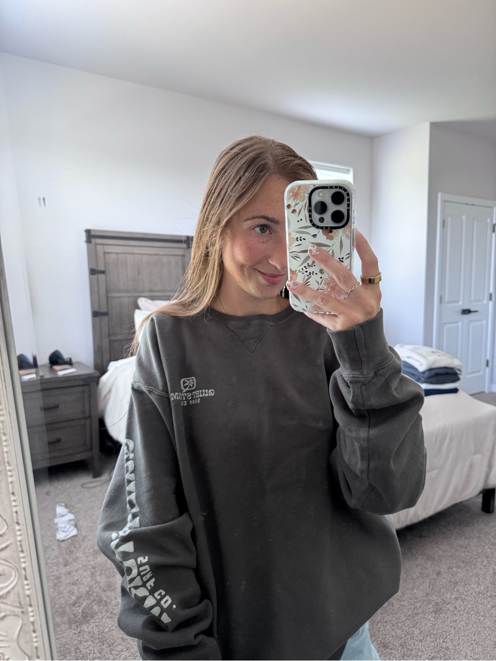 Quiet Storm — Gray Crewneck